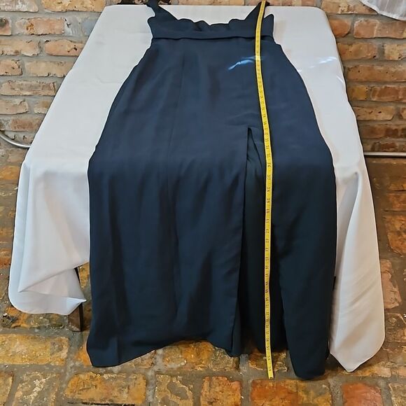 NWT After Six Evergreen Crepe V notched Bodice Maxi gown size 0 - Picture 12 of 12